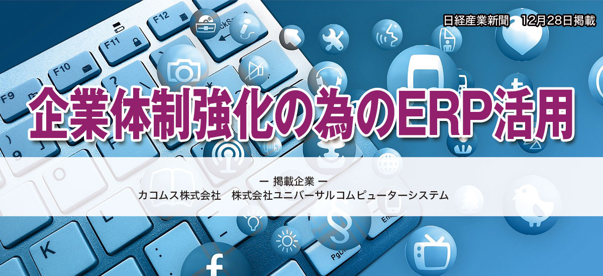 企業体制強化の為のERP活用のイメージ画像