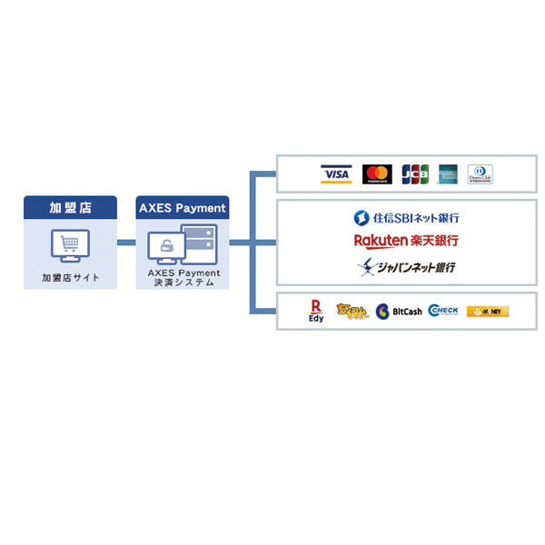 クレジットカード決済代行のAXES Paymentのイメージ画像