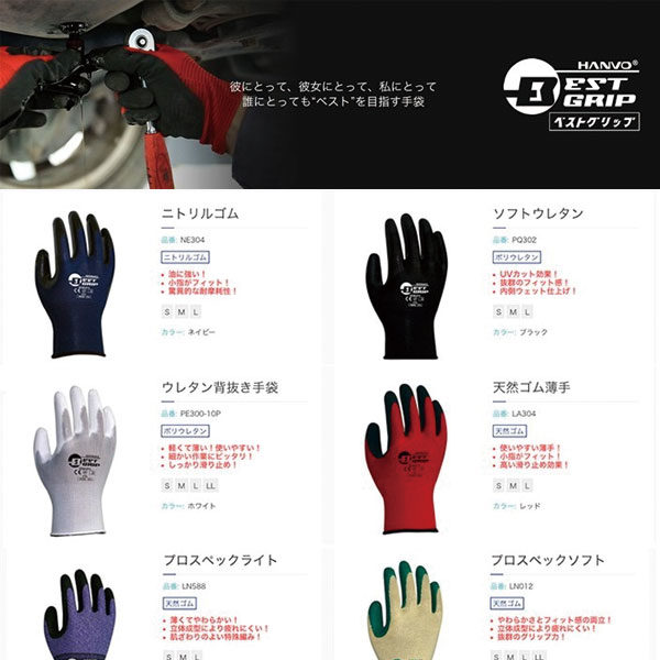 作業用手袋、業務用手袋、産業用手袋の製造・販売のイメージ画像