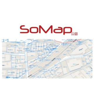 公図と現況地図が重なる「SoMap公図」