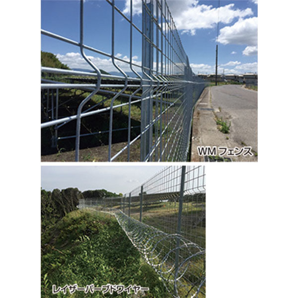 簡単施工の太陽光発電所フェンス用防護柵のイメージ画像