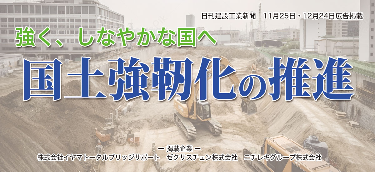 強く、しなやかな国へ国土強靭化の推進のイメージ画像